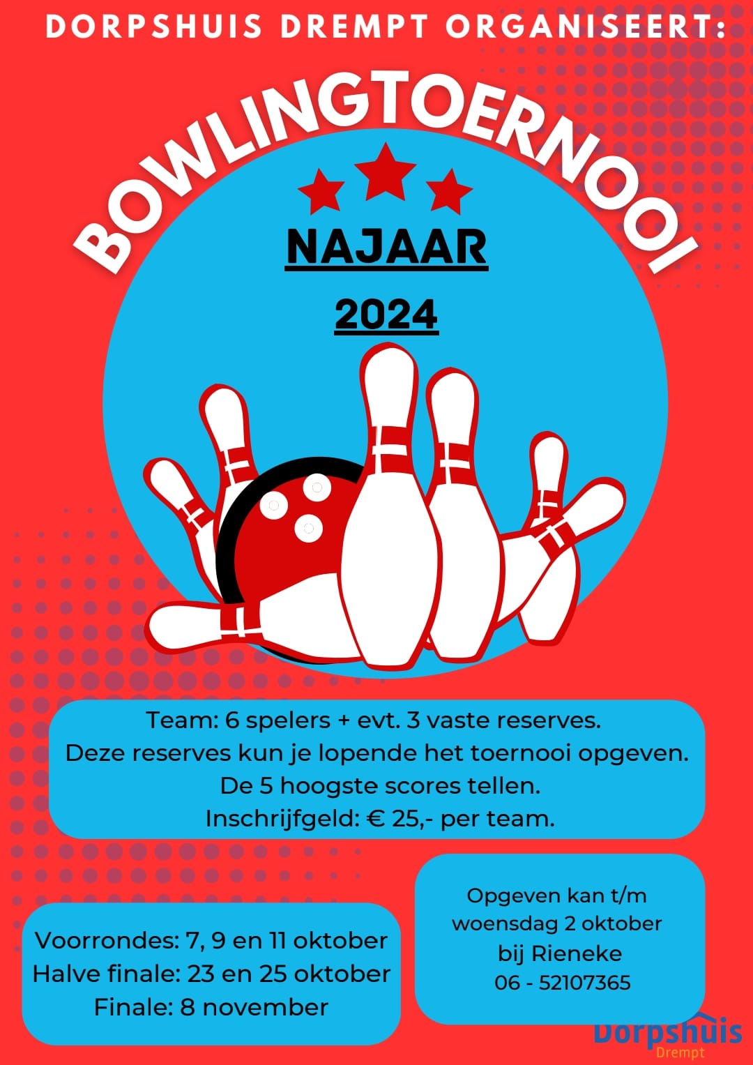 Je bekijkt nu Schrijf je team nú in voor het najaars-bowlingtoernooi