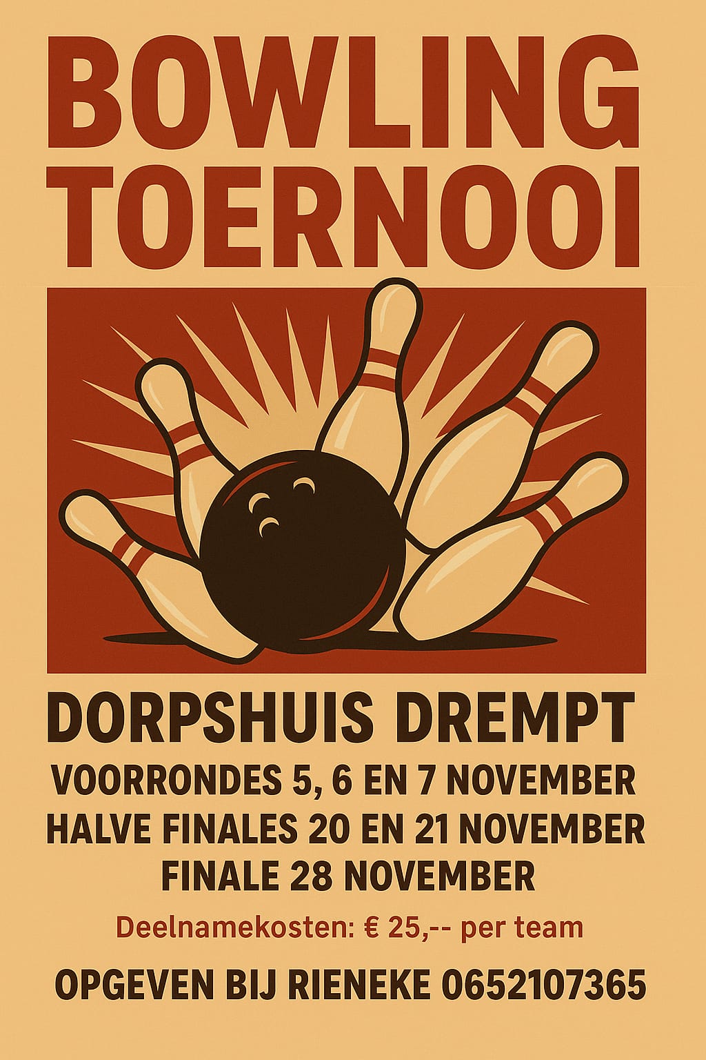 Je bekijkt nu Nu aanmelden voor het najaars-bowlingtoernooi