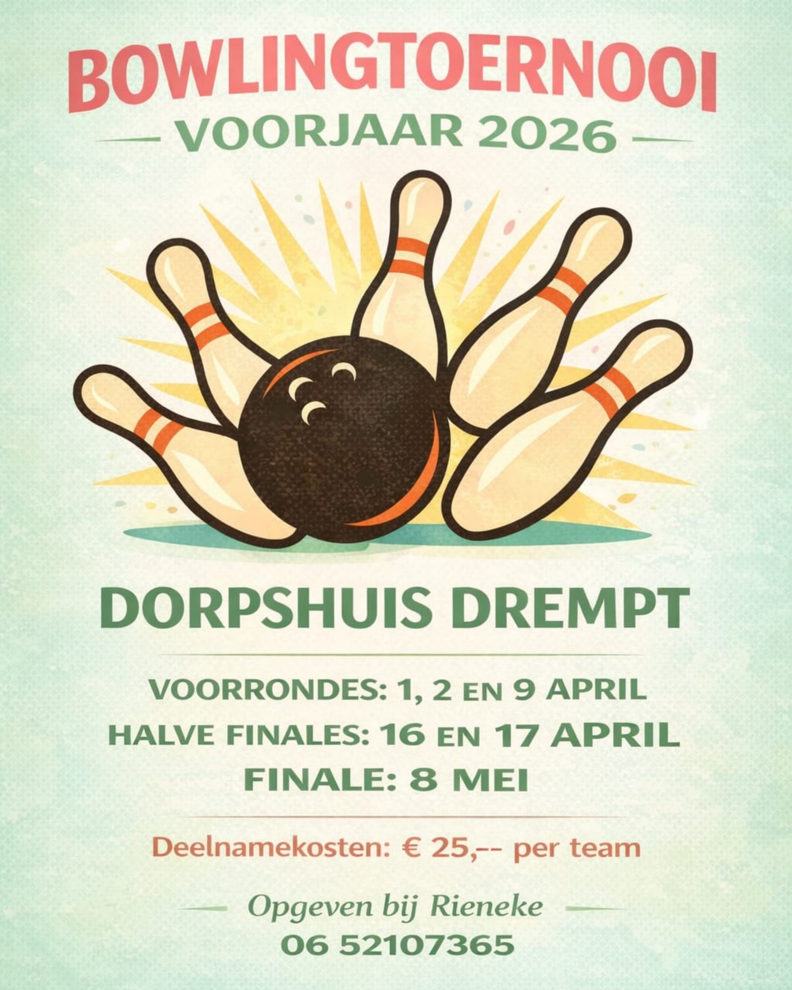 Ja hoor, daar is ie weer: het leukste bowlingtoernooi in de omtrek!